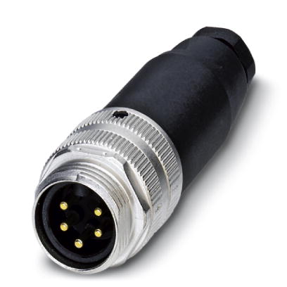 SACC-MINMS-5CON-PG 9    Sensor/actuator connector, male, straight, 5-pos., 7/8", screw connection, metal knurl, cable screw connection Pg9