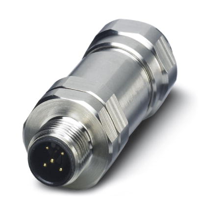 SACC-M12MS-5CON-DM 3-5 SH VA    Sensor/actuator connector, connector, straight, 5-pos., M12 shielded, screw connection, high-grade steel knurl, cable