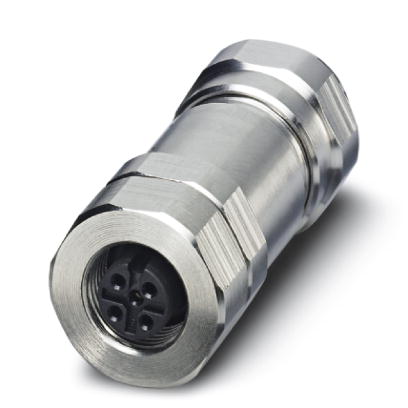 SACC-M12FS-5CON-DM 3-5 SH VA    Sensor-/Aktor-Steckverbinder, Buchse, gerade, 5-polig, M12 geschirmt, Schraubanschluss, Edelstahlrandel, Kabelverschra