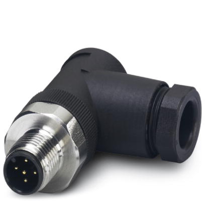 SACC-M12MR-5CON-PG 9-VA    Sensor/actuator connector, male, angled, 5-pos., M12, screw connection, high-grade steel knurl, cable screw connection Pg9