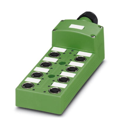 SACB-8/ 8-L-C SCO    Sensor/actuator box, with SPEEDCON quick locking system and LED, with pluggable master cable connection and single-occupied slots