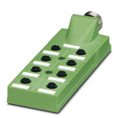 SACB-4/ 8-L-M23 180    Sensor/actuator box, with LED, with M23 plug connection and double-occupied slots