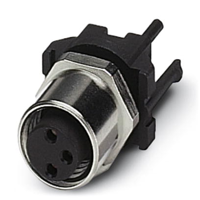 SACC-DSIV-M 8FS-3CON-L180-06    Sensor/actuator flush-type socket, 3-pos., M8, rear/screw mounting with M8 thread, polarity protection, with straight