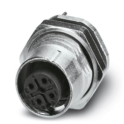 SACC-DSI-FS-5CON-L180/12 SCO    Sensor/actuator flush-type socket, 5-pos., M12-SPEEDCON, A-coded, rear/screw mounting with Pg9 thread, with straight s