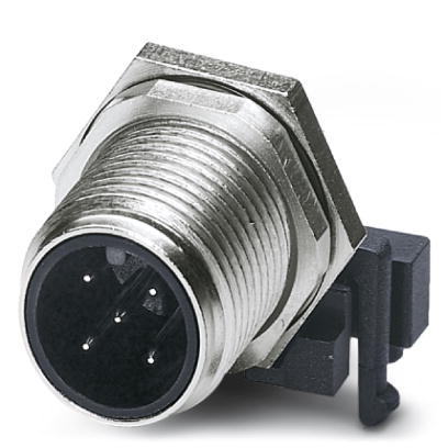 SACC-DSIV-M12MS-5CON-L 90    Sensor/actuator flush-type connector, plug, 5-pos., M12, A-coded, rear/screw mounting with M12 thread, with polarity prot