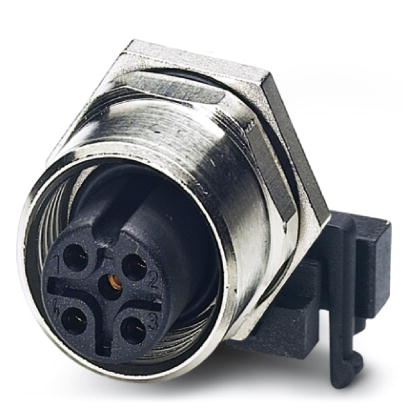 SACC-DSIV-M12FS-5CON-L 90 SH    Sensor/actuator flush-type connector, socket, 5-pos., M12, shielded, A-coded, rear/screw mounting with M12 thread, wit