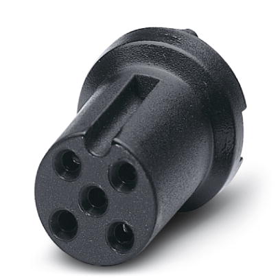 SACC-CI-M12FS-5CON    Sensor/actuator flush-type socket, 5-pos., M12 contact carrier, A-coded, with straight solder connection