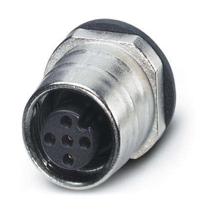SACC-CI-M12FS-5CON-SCO    Sensor/actuator flush-type socket, 5-pos., M12 SPEEDCON, A-coded, with straight solder connection