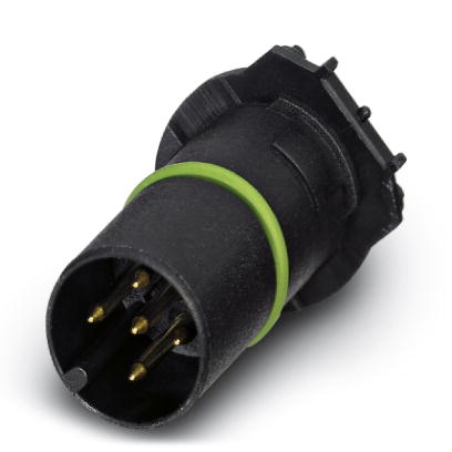 SACC-CI-M12MS-5CON-L180 THR    Sensor/actuator flush-type connector, 5-pos., A-coded, with straight THR solder connection, only contact insert