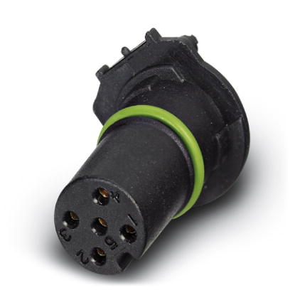 SACC-CI-M12FS-5CON-L180-THR    Sensor/actuator flush-type socket, 5-pos., A-coded, with straight THR solder connection, only contact insert