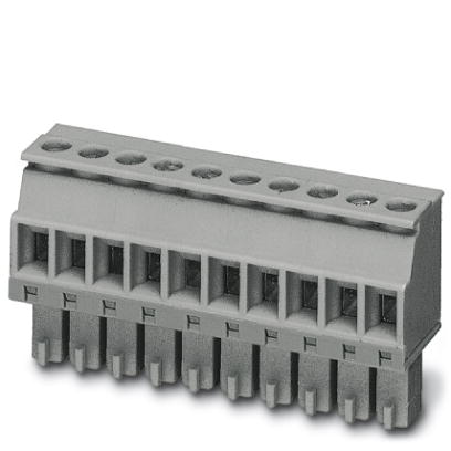 MCVR 1,5/ 5-ST-3,81 GY7035 AU    Plug component, Nominal current: 8 A, Nom. voltage: 160 V, Pitch: 3.81 mm, Number of positions: 5, Connection type: S