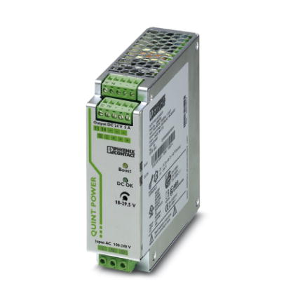 QUINT-PS/1AC/24DC/ 5    Tragschienen-Stromversorgung 24 V DC/5 A, primar getaktet, 1-phasig. Mit der SFB Technology (Selective Fuse Breaking Technolog