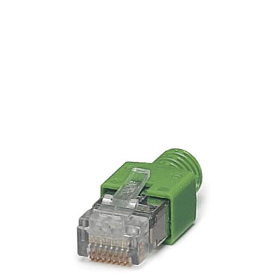 FL PLUG RJ45 GR/2    RJ45 connector, shielded, with bend protection sleeve, 2 pieces, gray for straight cables, for assembly on site. For connections
