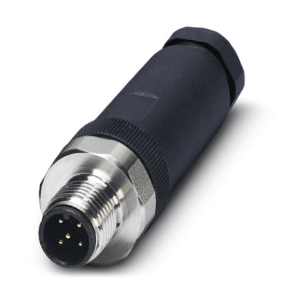 SACC-M12MS-5CON-PG 9-VA    Sensor/actuator connector, male, straight, 5-pos., M12, screw connection, high-grade steel knurl, cable screw connection Pg