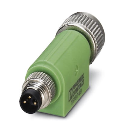 SAC-3P-M 8MS-M12FS    Adapter, from M8 male connector to M12 female connector, 3-pos.