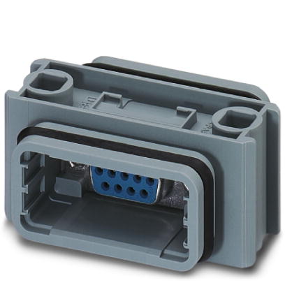 VS-09-KU-BU/BU    D-SUB coupling, shell size 1, socket, gender changer, shielded, connection direction straight, IP67 degree of protection