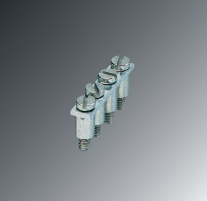 FBRN 4-4 N    Cross connector/jumper for modular terminal block, Number of positions: 4, Color: alum