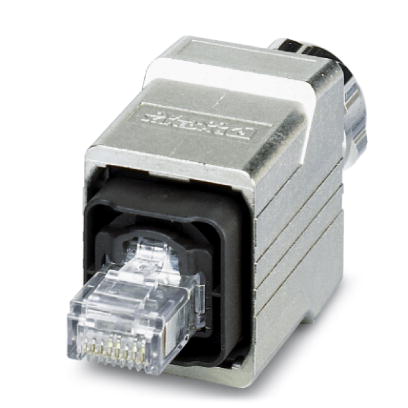 VS-PPC-C1-RJ45-MNNA-PG9-4Q5-B    RJ45 connector, IP67, with push-pull interlocking, metal housing, CAT5e, 4-pos., with QUICKON fast connection technol