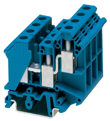 UK 10-TWIN BU    1-level terminal block with double connection on one side, cross section: 0.5 - 10