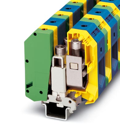UKH 95-PE/N    Ground modular terminal block, Screw connection, Cross section: 25 mm? - 95 mm?, AWG: