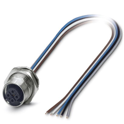 SACC-DSI-FSB-5CON-PG9/ 0,5 SCO    Sensor/actuator flush-type socket, 5-pos., M12 SPEEDCON, B-coded, rear/screw mounting with Pg9 thread, with 0.5 m TP