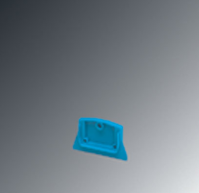 D-MZB 1,5-NS35 BU    End cover for modular terminal blocks, Length: 42.7 mm, Width: 4 mm, Color: blu