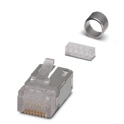 VS-08-ST-RJ45    RJ45 pin insert, CAT5e, 8-pos., shielded, IDC connection method, for litz wires AWG 26 and solid wires AWG 26 ... 24