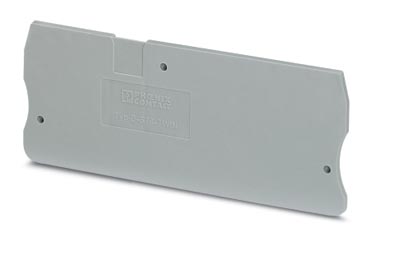 D-ST 6-TWIN    End cover for modular terminal blocks, Length: 90.5 mm, Width: 2.2 mm, Height: 43.5 m