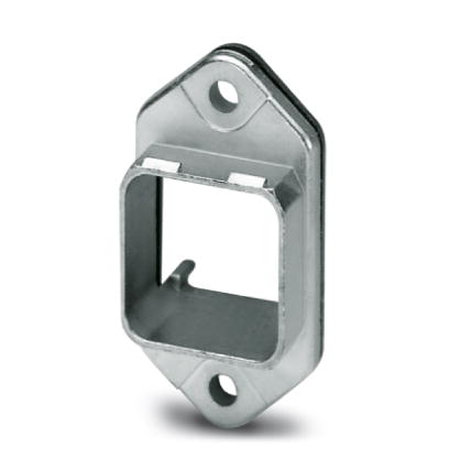 VS-PPC-F1-SCRJ-MNNA-1RP    SCRJ panel mounting frame, IP67, for push-pull interlocking, metal, for transceiver, for square panel cutout, with grommet,