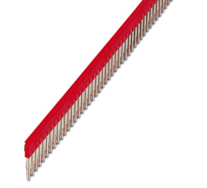 FBS 50-6    Cross connector/jumper for modular terminal block, Number of positions: 50, Color: red