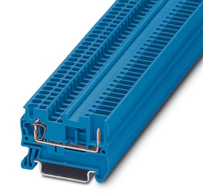 ST 2,5/ 1P BU    Pluggable spring-cage modular terminal block, Type of connection: Spring-cage conne