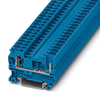 ST 4/ 1P BU    Pluggable spring-cage modular terminal block, Type of connection: Spring-cage connect
