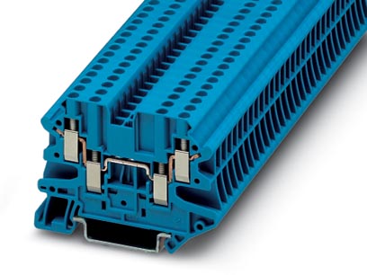 UT 2,5-QUATTRO BU    Feed-through modular terminal block, Type of connection: Screw connection, Scre