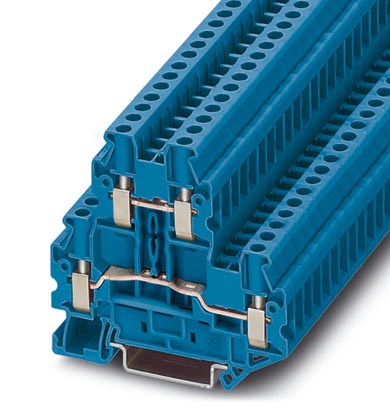 UTTB 4 BU    Feed-through modular terminal block, Cross section: 0.14 mm? - 6 mm?, AWG: 26 - 10, Con