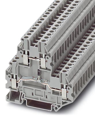 UTTB 2,5-DIO/U-O    Component modular terminal block, Cross section: 0.14 mm? - 4 mm?, AWG: 26 - 12,