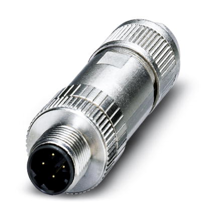 SACC-M12MSD-4Q SH    Bus system connector, plug, straight, 4-pos., M12 shielded, D-coded, QUICKON connection block, cable diameter max. 8 mm