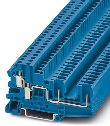 UT 4-QUATTRO/ 2P BU    Pluggable screw terminal block, Type of connection: Screw connection, Cross s