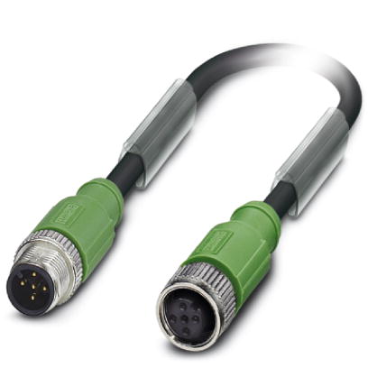 SAC-5P-M12MS/ 2-PUR/M12FS SHBK