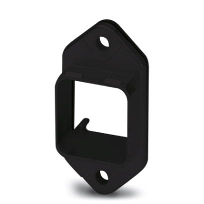 VS-PPC-F1-SCRJ-POBK-1RP    SCRJ panel mounting frame, IP67, for push-pull interlocking, plastic, for transceiver, for square panel cutout, with gromme