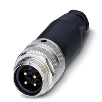 SACC-MINMS-4CON-PG 9    Sensor/actuator connector, male, straight, 4-pos., 7-8", screw connection, metal knurl, cable screw connection Pg9