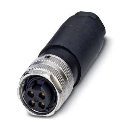 SACC-MINFS-4CON-PG13    Sensor/actuator connector, female, straight, 4-pos., 7-8", screw connection, metal knurl, cable screw connection Pg13