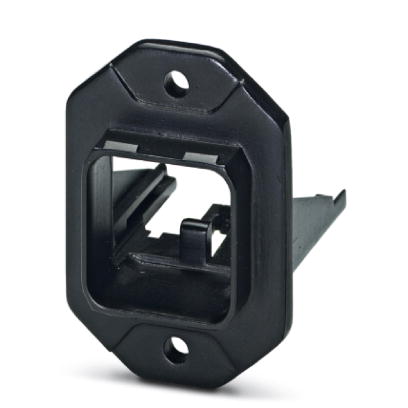 VS-PPC-F1-RJ45-POBK-1R-F    RJ45 panel mounting frame, IP67, for push-pull interlocking, plastic, with the Freenet system, for square panel cutout, wi