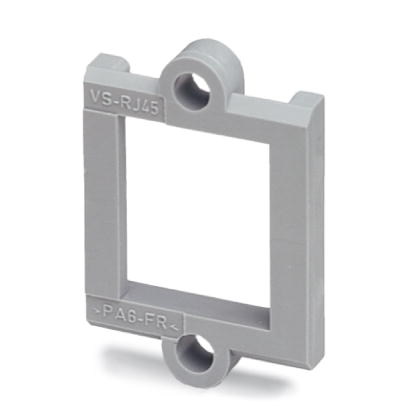 VS-08-A-RJ45/LP-1-IP 20    RJ45 panel mounting frame, 1x, IP20, for PCB assembly, for socket inserts, without mounting screws