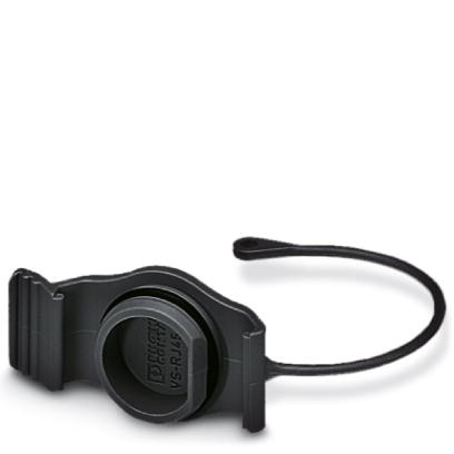 VS-08-SD-F-BK    Protective cover, IP67, flat design, to cover the contact insert in the panel mounting frame, color: black