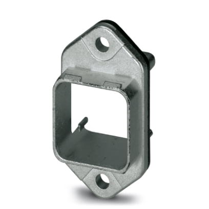 VS-PPC-F1-RJ45-MNNA-1R-PHA    RJ45 panel mounting frame, IP67, for push-pull interlocking, metal, for PCB connection, for square panel cutout, with gr