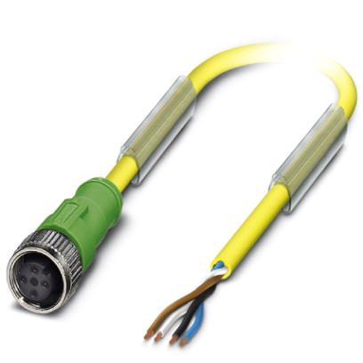 SAC-4P-10,0-240/M12FS    Sensor/actuator cable, straight female connector M12, 4-pos., cable length: 10 m
