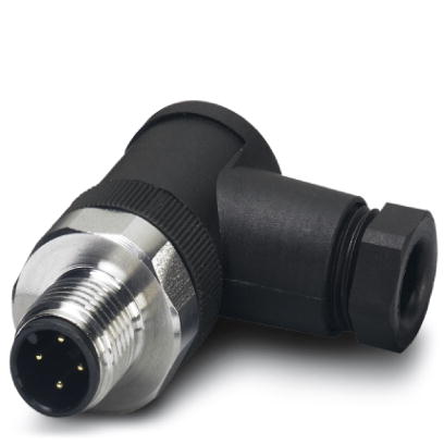 SACC-M12MR-4CON-PG 7-VA    Sensor/actuator connector, male, angled, 4-pos., M12, screw connection, high-grade steel knurl, cable screw connection Pg7
