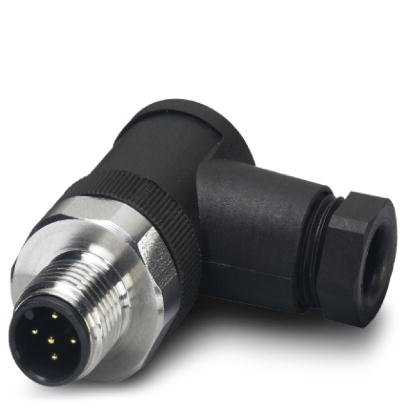 SACC-M12MR-5CON-PG 7-VA    Sensor/actuator connector, male, angled, 5-pos., M12, screw connection, high-grade steel knurl, cable screw connection Pg7