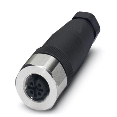 SACC-M12FS-4CON-PG 7-VA    Sensor/actuator connector, female, straight, 4-pos., M12, screw connection, high-grade steel knurl, cable screw connection