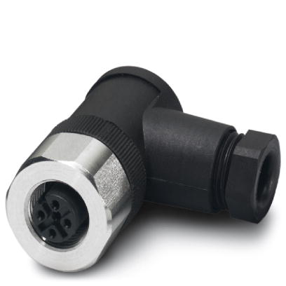 SACC-M12FR-4CON-PG 7-VA    Sensor/actuator connector, female, angled, 4-pos., M12, screw connection, high-grade steel knurl, cable screw connection PG